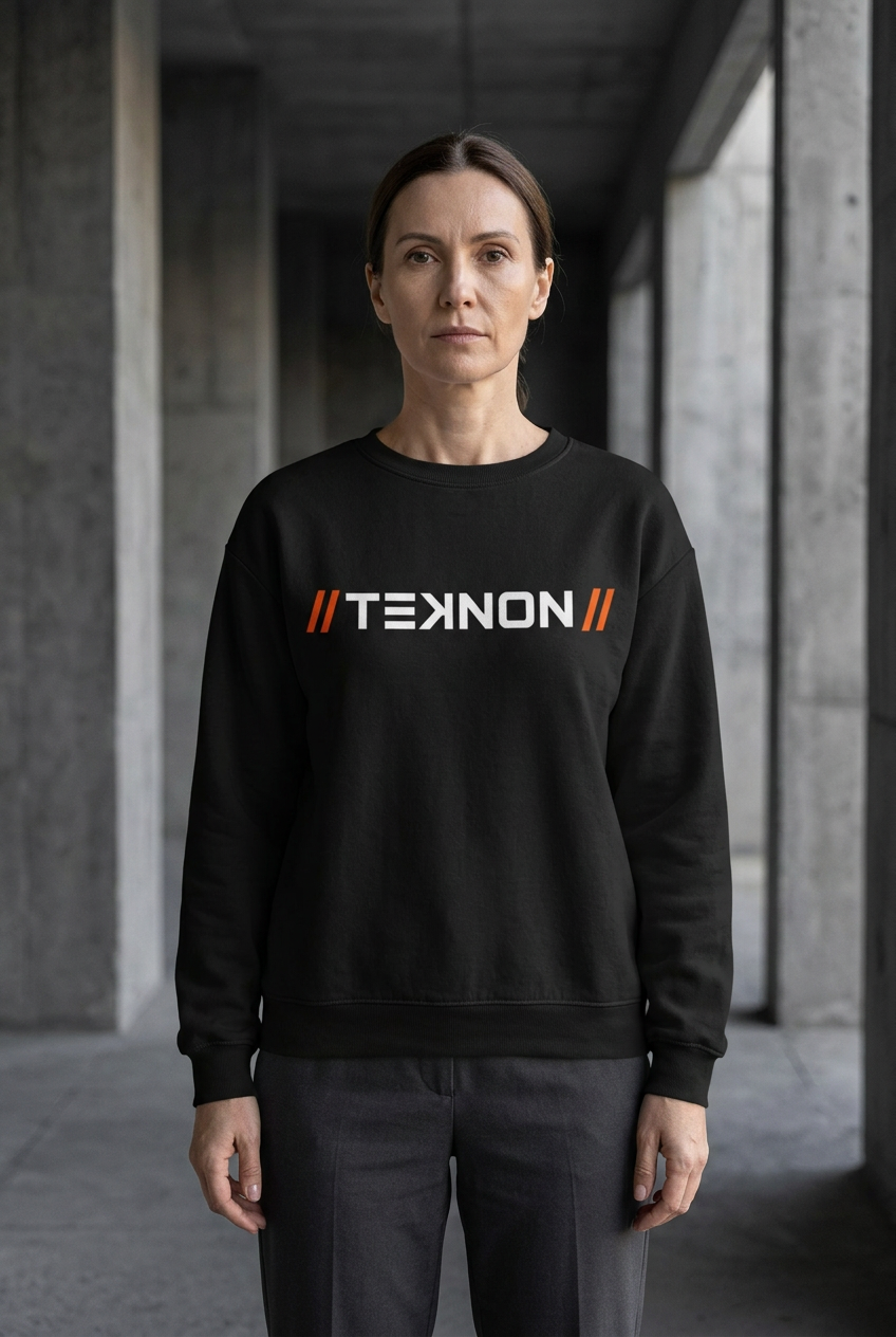 ARTIFACT 09 sweatshirt on an adult model